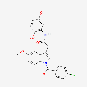 2-[1-(4-chlorobenzoyl)-5-methoxy-2-methyl-1H-indol-3-yl]-N-(2,5-dimethoxyphenyl)acetamide