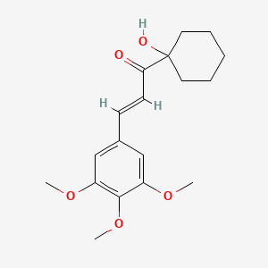 (2E)-1-(1-hydroxycyclohexyl)-3-(3,4,5-trimethoxyphenyl)prop-2-en-1-one