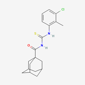 molecular formula C19H23ClN2OS B11073152 N-(1-Adamantylcarbonyl)-N'-(3-chloro-2-methylphenyl)thiourea 