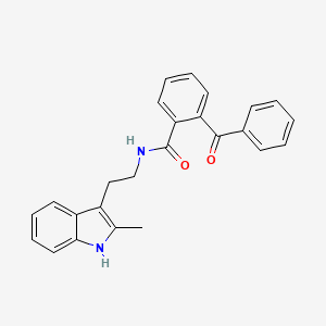 2-benzoyl-N-[2-(2-methyl-1H-indol-3-yl)ethyl]benzamide