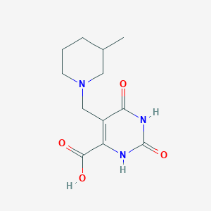 5-[(3-Methylpiperidin-1-yl)methyl]-2,6-dioxo-1,2,3,6-tetrahydropyrimidine-4-carboxylic acid