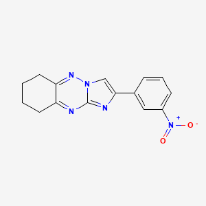 2-(3-Nitrophenyl)-6,7,8,9-tetrahydroimidazo[1,2-b][1,2,4]benzotriazine