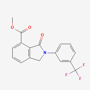 methyl 3-oxo-2-[3-(trifluoromethyl)phenyl]-2,3-dihydro-1H-isoindole-4-carboxylate