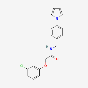 2-(3-chlorophenoxy)-N-[4-(1H-pyrrol-1-yl)benzyl]acetamide