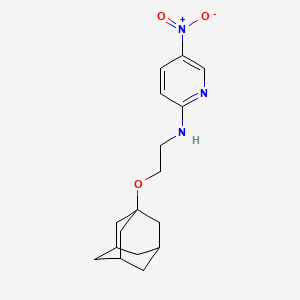 molecular formula C17H23N3O3 B11073285 N-[2-(1-adamantyloxy)ethyl]-5-nitropyridin-2-amine 