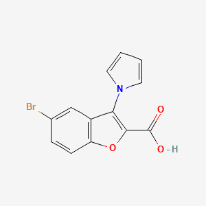 5-bromo-3-(1H-pyrrol-1-yl)-1-benzofuran-2-carboxylic acid