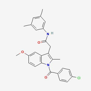 2-[1-(4-chlorobenzoyl)-5-methoxy-2-methyl-1H-indol-3-yl]-N-(3,5-dimethylphenyl)acetamide