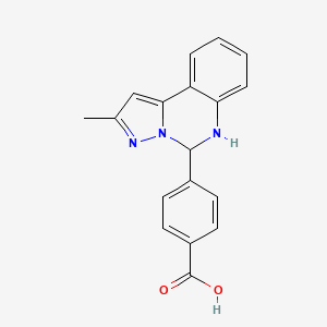 4-(2-Methyl-5,6-dihydropyrazolo[1,5-c]quinazolin-5-yl)benzoic acid