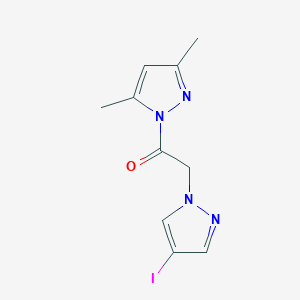 1H-Pyrazole, 1-[2-(4-iodo-1H-pyrazol-1-yl)acetyl]-3,5-dimethyl-