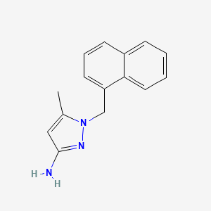 5-methyl-1-(naphthalen-1-ylmethyl)-1H-pyrazol-3-amine