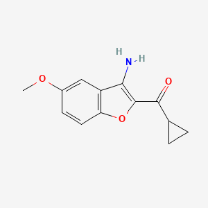 (3-Amino-5-methoxy-1-benzofuran-2-yl)(cyclopropyl)methanone