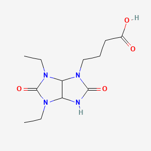 molecular formula C12H20N4O4 B11073512 4-(4,6-diethyl-2,5-dioxohexahydroimidazo[4,5-d]imidazol-1(2H)-yl)butanoic acid 