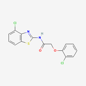 N-(4-chloro-1,3-benzothiazol-2-yl)-2-(2-chlorophenoxy)acetamide