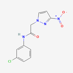 N-(3-chlorophenyl)-2-(3-nitro-1H-pyrazol-1-yl)acetamide