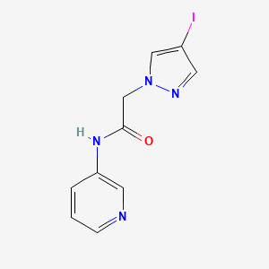 2-(4-iodo-1H-pyrazol-1-yl)-N-(pyridin-3-yl)acetamide