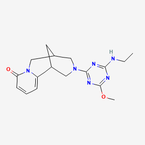 3-[4-(ethylamino)-6-methoxy-1,3,5-triazin-2-yl]-1,2,3,4,5,6-hexahydro-8H-1,5-methanopyrido[1,2-a][1,5]diazocin-8-one