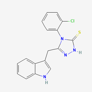 4-(2-chlorophenyl)-5-(1H-indol-3-ylmethyl)-4H-1,2,4-triazole-3-thiol