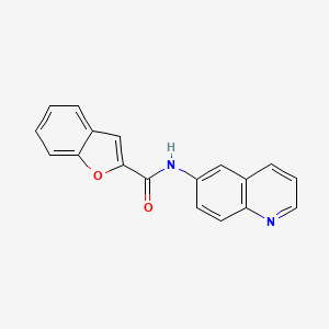 N-quinolin-6-yl-1-benzofuran-2-carboxamide