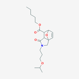 Pentyl 1-oxo-2-[3-(propan-2-yloxy)propyl]-1,2,3,6,7,7a-hexahydro-3a,6-epoxyisoindole-7-carboxylate