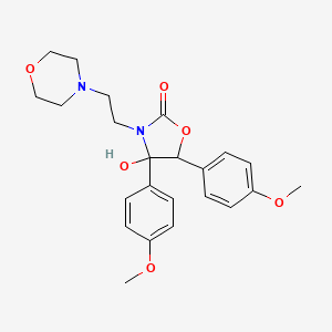 4-Hydroxy-4,5-bis(4-methoxyphenyl)-3-[2-(morpholin-4-yl)ethyl]-1,3-oxazolidin-2-one