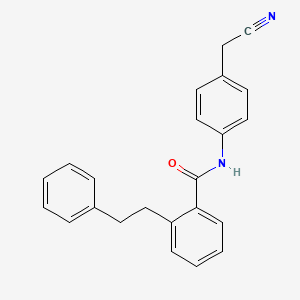 molecular formula C23H20N2O B11073711 N-[4-(cyanomethyl)phenyl]-2-(2-phenylethyl)benzamide 