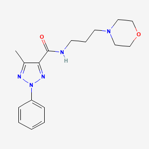 molecular formula C17H23N5O2 B11073723 5-methyl-N-[3-(morpholin-4-yl)propyl]-2-phenyl-2H-1,2,3-triazole-4-carboxamide 