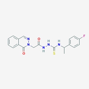 N-[1-(4-fluorophenyl)ethyl]-2-[(1-oxophthalazin-2(1H)-yl)acetyl]hydrazinecarbothioamide