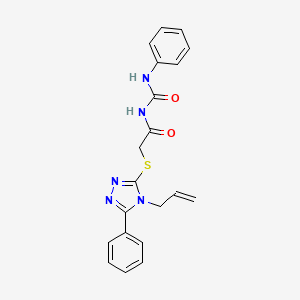 N-(phenylcarbamoyl)-2-{[5-phenyl-4-(prop-2-en-1-yl)-4H-1,2,4-triazol-3-yl]sulfanyl}acetamide