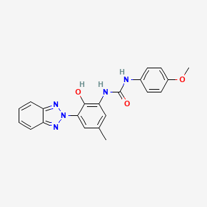 1-[3-(2H-benzotriazol-2-yl)-2-hydroxy-5-methylphenyl]-3-(4-methoxyphenyl)urea