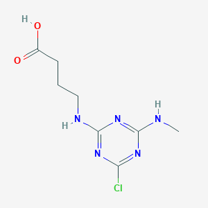 4-{[4-Chloro-6-(methylamino)-1,3,5-triazin-2-yl]amino}butanoic acid