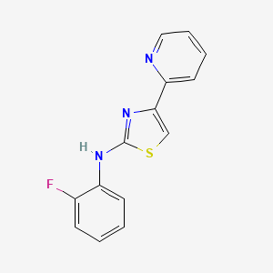 N-(2-fluorophenyl)-4-(2-pyridyl)thiazol-2-amine