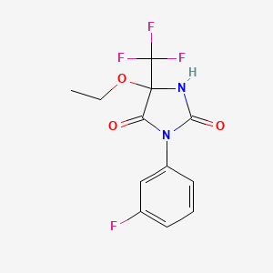 5-Ethoxy-3-(3-fluorophenyl)-5-(trifluoromethyl)imidazolidine-2,4-dione