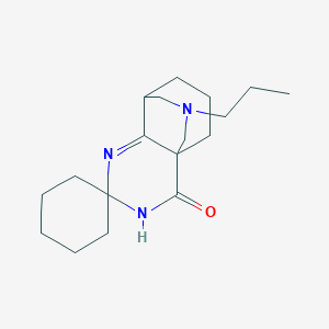 10'-propyl-5',6',7',8'-tetrahydrospiro[cyclohexane-1,2'-[1,3,10]triaza[4a,8](methanoiminomethano)quinazolin]-4'(3'H)-one