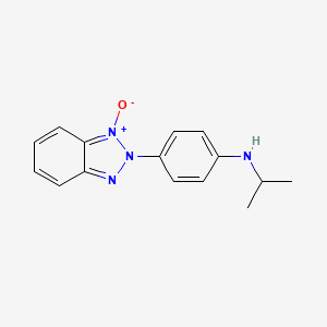 molecular formula C15H16N4O B11073973 2-{4-[(Methylethyl)amino]phenyl}-2-hydrobenzotriazol-1-ol 