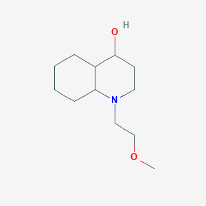 molecular formula C12H23NO2 B11073980 Decahydroquinolin-4-ol, 1-(2-methoxyethyl)- 