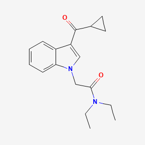 Acetamide, 2-(3-cyclopropanecarbonylindol-1-yl)-N,N-diethyl-