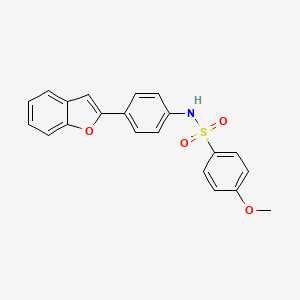 N-[4-(1-benzofuran-2-yl)phenyl]-4-methoxybenzenesulfonamide