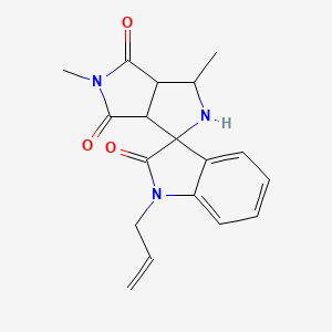 1-Allyl-3',5'-dimethyl-3A',6A'-dihydro-2'H-spiro[indole-3,1'-pyrrolo[3,4-C]pyrrole]-2,4',6'(1H,3'H,5'H)-trione