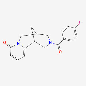 Pyrido[1,2-a][1,5]diazocin-8-one, 3-(4-fluorobenzoyl)-1,2,3,4,5,6-hexahydro-1,5-methano-