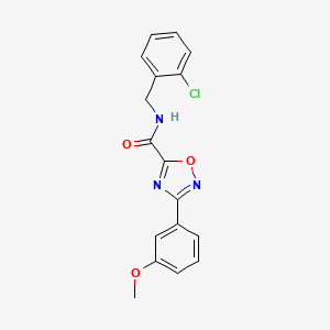 N-(2-chlorobenzyl)-3-(3-methoxyphenyl)-1,2,4-oxadiazole-5-carboxamide