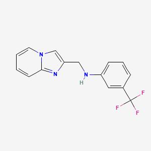 N-(imidazo[1,2-a]pyridin-2-ylmethyl)-3-(trifluoromethyl)aniline