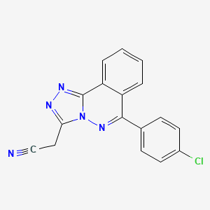 molecular formula C17H10ClN5 B11074152 [6-(4-Chlorophenyl)[1,2,4]triazolo[3,4-a]phthalazin-3-yl]acetonitrile 