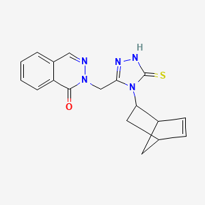 2-{[4-(bicyclo[2.2.1]hept-5-en-2-yl)-5-sulfanyl-4H-1,2,4-triazol-3-yl]methyl}phthalazin-1(2H)-one