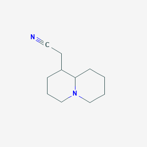 molecular formula C11H18N2 B11074214 octahydro-2H-quinolizin-1-ylacetonitrile 