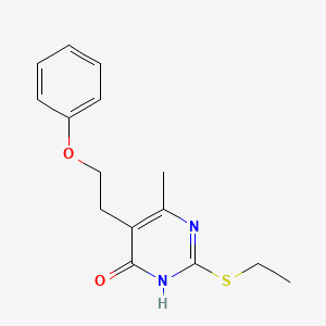 2-(ethylsulfanyl)-6-methyl-5-(2-phenoxyethyl)pyrimidin-4(3H)-one