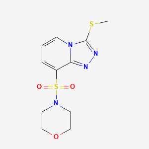 3-(Methylsulfanyl)-8-(morpholin-4-ylsulfonyl)[1,2,4]triazolo[4,3-a]pyridine