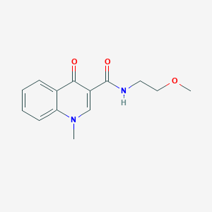 N-(2-methoxyethyl)-1-methyl-4-oxo-1,4-dihydroquinoline-3-carboxamide