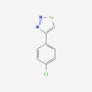 molecular formula C8H5ClN2Se B11074337 1,2,3-Selenadiazole, 4-(4-chlorophenyl)- CAS No. 27892-68-8