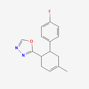 2-[6-(4-Fluorophenyl)-4-methylcyclohex-3-en-1-yl]-1,3,4-oxadiazole