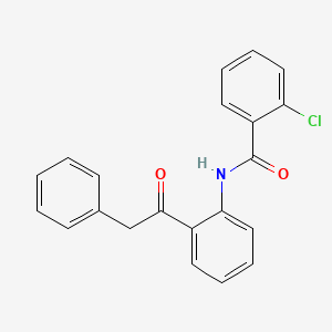 2-chloro-N-[2-(phenylacetyl)phenyl]benzamide